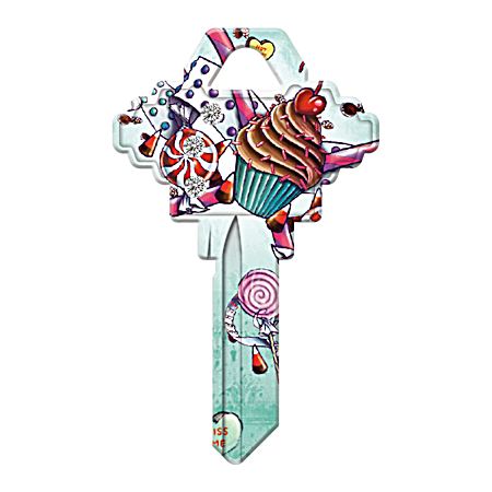 SC1-CPBL Cupcake Bling Key Blank