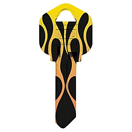 KW1-18 Flames Key Blank