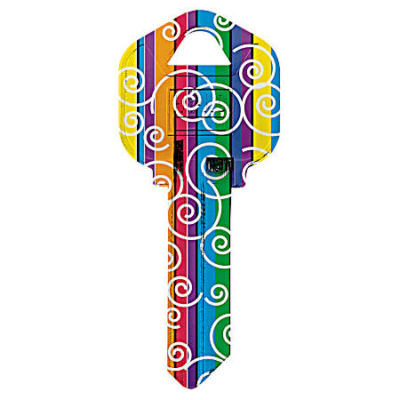 KW1-21 Swirls Key Blank