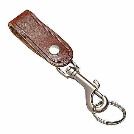 Leather Key Strap w/ Bolt Snap