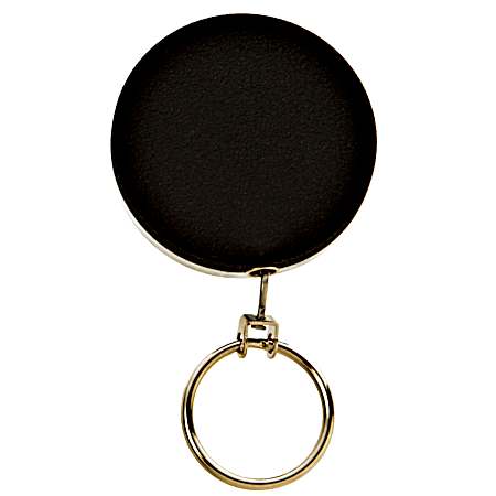 24 in. Black Clip On Key Reel
