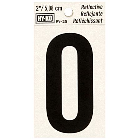 2 in Reflective Vinyl Letter O