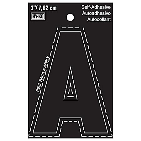 3 in Black Adhesive Vinyl Die Cut Letter A
