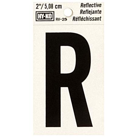2 in Reflective Vinyl Letter R