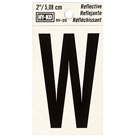 2 in Reflective Vinyl Letter W
