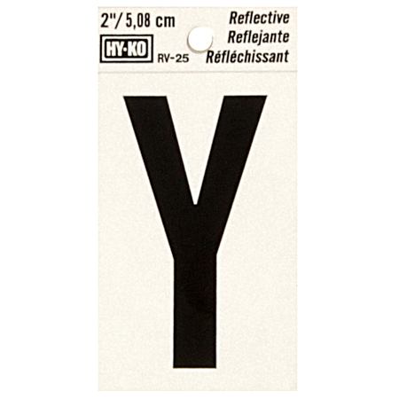 2 in Reflective Vinyl Letter Y