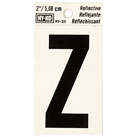 2 in Reflective Vinyl Letter Z