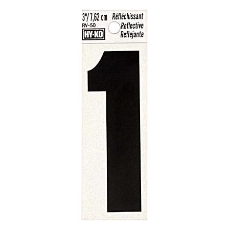 3 in Reflective Vinyl Number 1