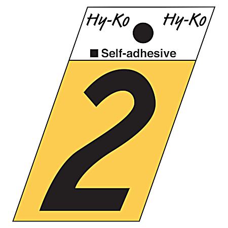 1.3 in Adhesive Gold Aluminum Number 2
