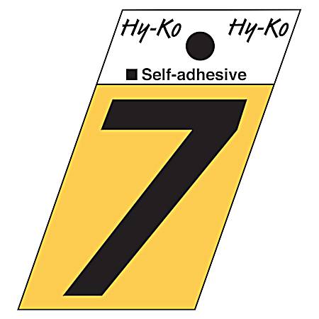 1.3 in Adhesive Gold Aluminum Number 7