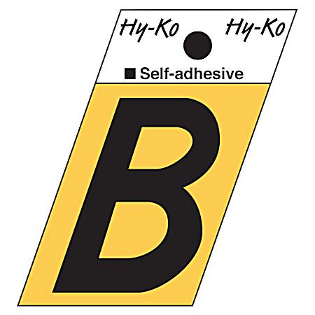 1.3 in Adhesive Gold Aluminum Letter B