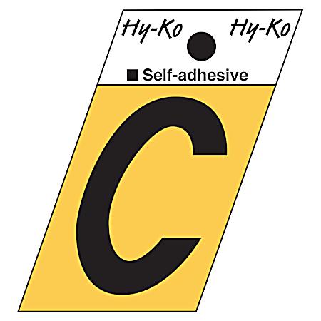 1.3 in Adhesive Gold Aluminum Letter C
