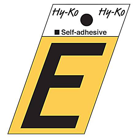1.3 in Adhesive Gold Aluminum Letter E