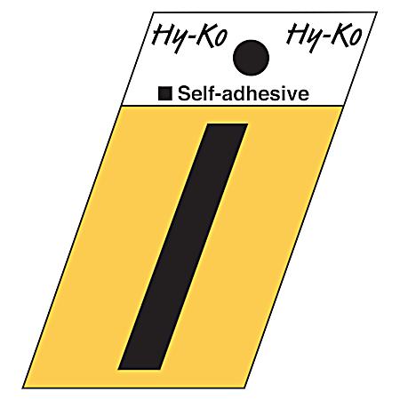 1.3 in Adhesive Gold Aluminum Letter I
