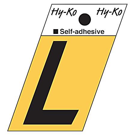 1.3 in Adhesive Gold Aluminum Letter L