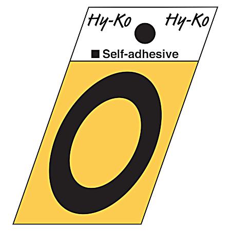 1.3 in Adhesive Gold Aluminum Letter O