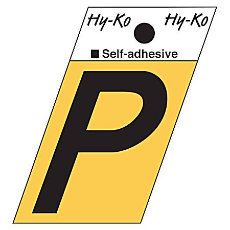 1.3 in Adhesive Gold Aluminum Letter P