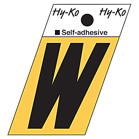 1.3 in Adhesive Gold Aluminum Letter W