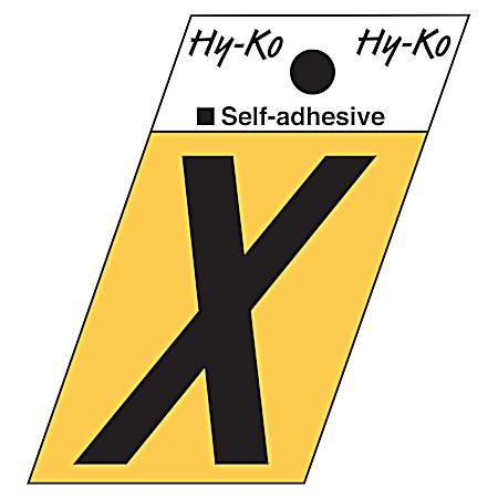 1.3 in Adhesive Gold Aluminum Letter X