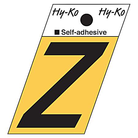 1.3 in Adhesive Gold Aluminum Letter Z
