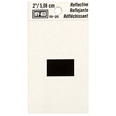 2 in Reflective Vinyl Dash Character