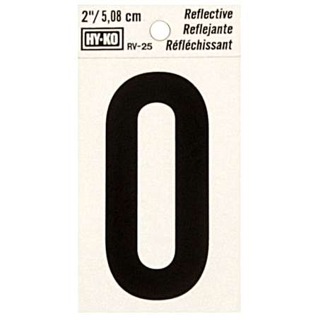 2 in Reflective Vinyl Number 0