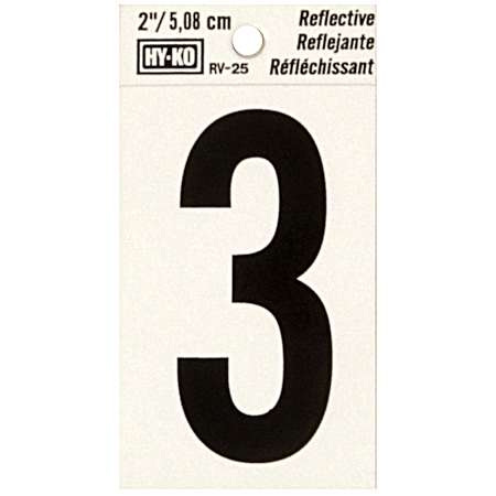 2 in Reflective Vinyl Number 3