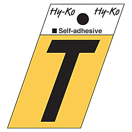1.3 in Adhesive Gold Aluminum Letter T