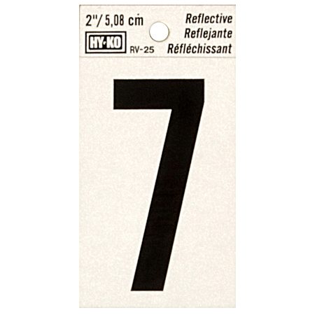 2 in Reflective Vinyl Number 7