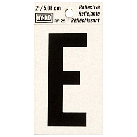 2 in Reflective Vinyl Letter E