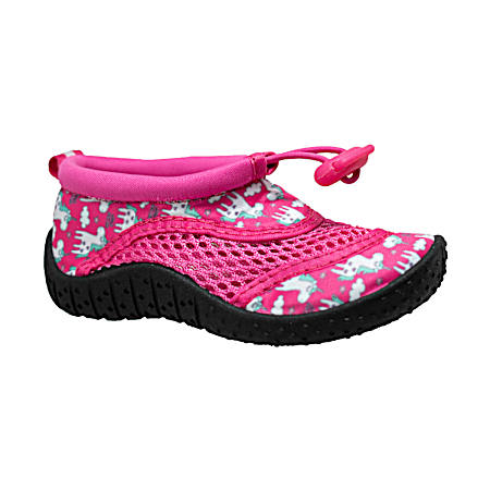 Toddler's Periwinkle Unicorns Slip-On Aquasocks