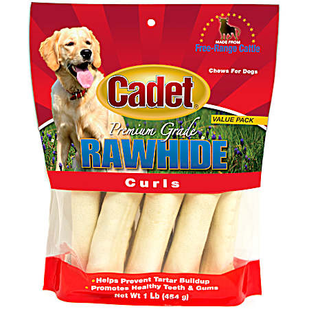 4 in Rolled Curls Dog Chews