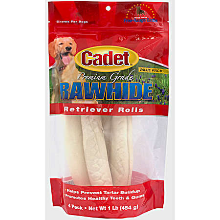 10 in Retriever Curls Dog Chew - 4 Pk