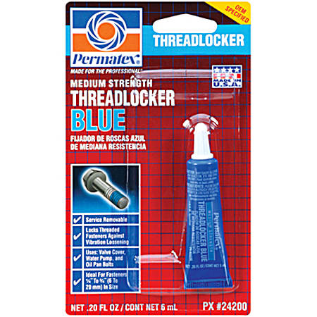 Medium Strength Threadlocker BLUE - 6 mL
