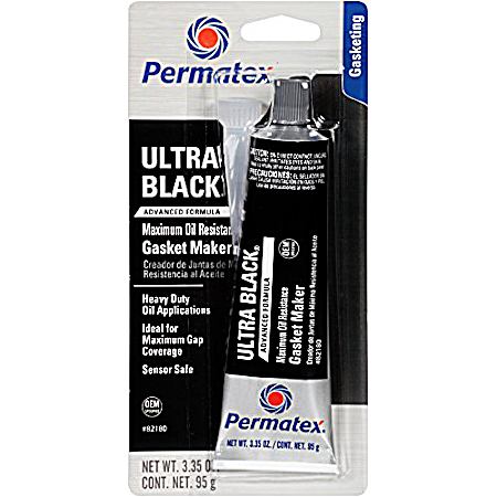 Ultra Black Oil Resistance RTV Silicone - 3.35 Oz.