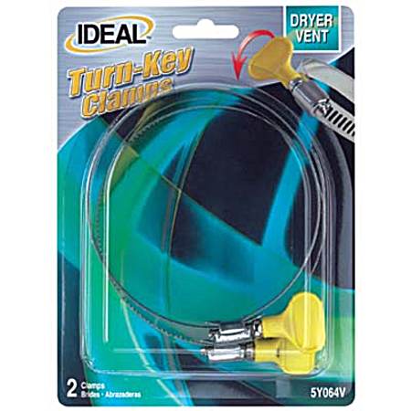Turn-Key Dryer Vent Clamp