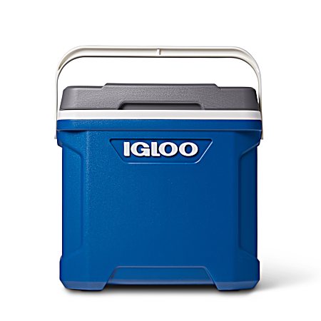 Latitude 30 qt Indigo Blue & Carbonite Cooler
