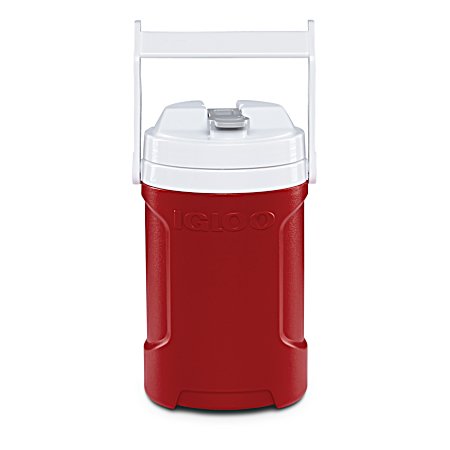 Latitude 1/2 gal Red Star & White Beverage Jug w/ Hooks
