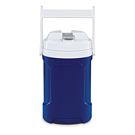 Latitude 1/2 gal Blue & White Beverage Jug w/ Hooks