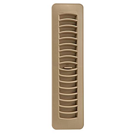 2-1/4 in x 12 in Poly Floor/Ceiling Register