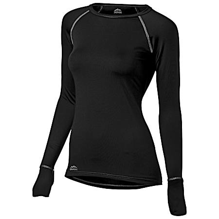 Women's Black Base Layer Long Sleeve Shirt