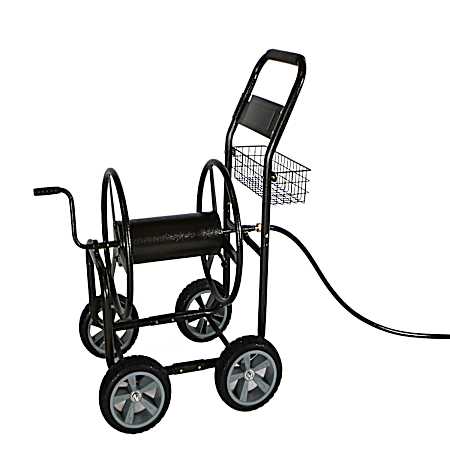 Industrial 4-Wheel Hose Wagon