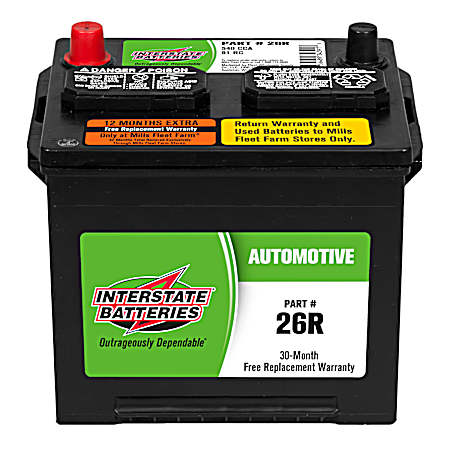 Automotive Battery - Group 26R, 575 CCA