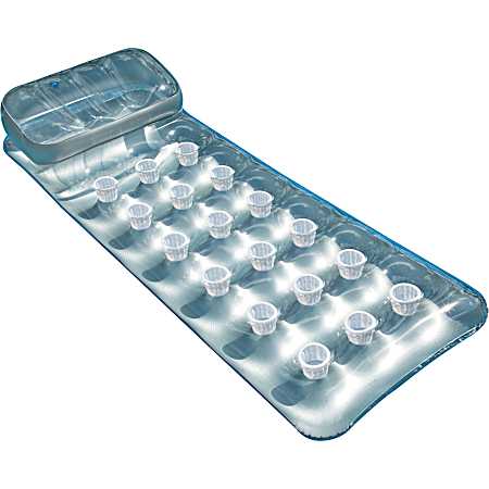 18-Pocket Clear Suntanner Mat Pool Tube