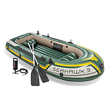 3-Person Seahawk Inflatable Boat Set