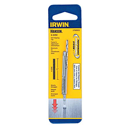 Hanson Self Aligning #6-32 NC Tap and #36 Drill Bit Set