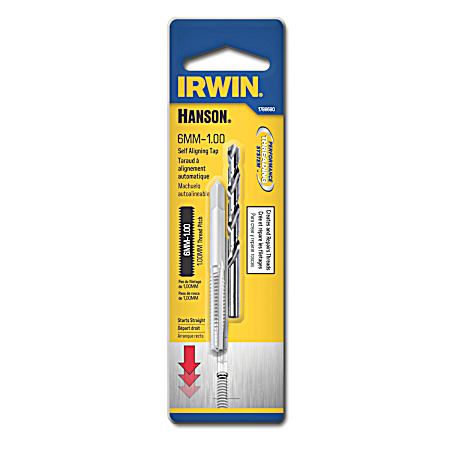 Hanson Self Aligning 6mm-1.00 Tap and #9 Drill Bit Set