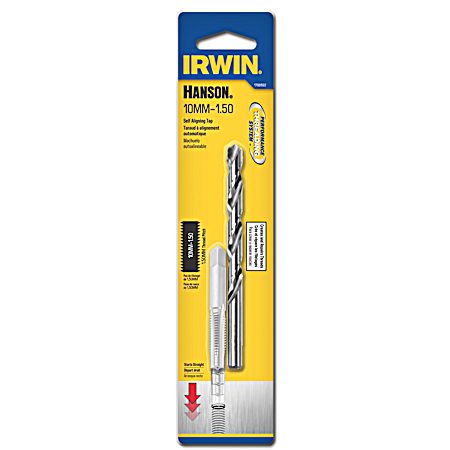 Hanson Self Aligning 10mm-1.50 Tap and Letter R Drill Bit Set