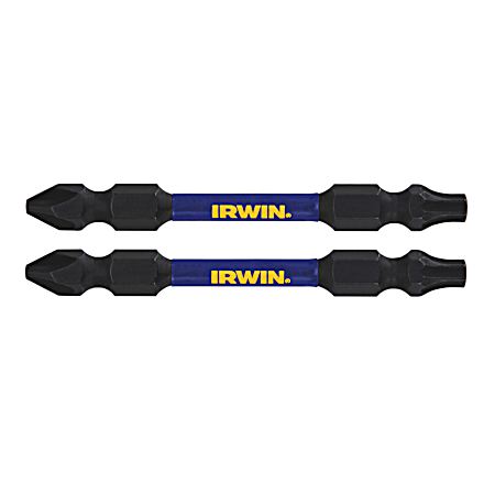 Irwin IWAF32DEP2T252 T25 & 2PH Double Ended Screwdriver Bit - 1.63 in.