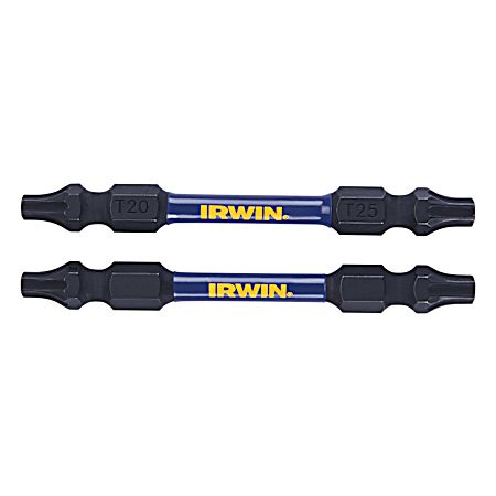 2-1/2 in TORX Impact Double-Ended T20/T25 Bit Set - 2 Pc